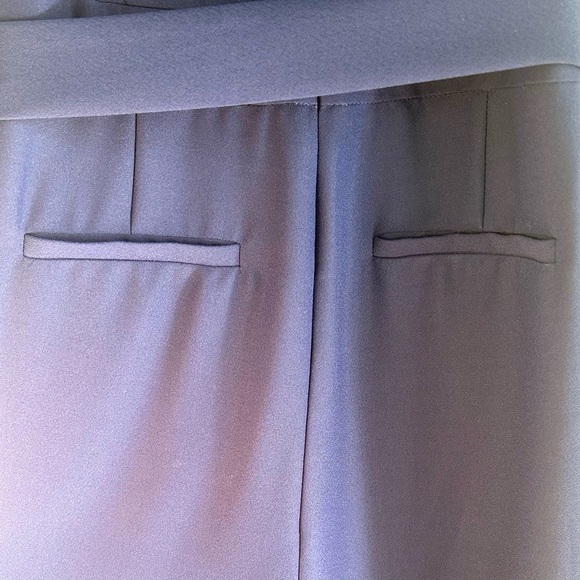 BANANA REPUBLIC Royal Blue Cropped Wide Leg Belted Jumpsuit Size 12 Tall - Picture 9 of 10